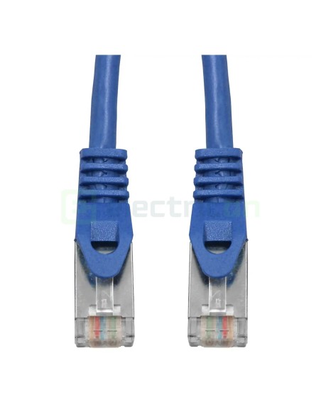 Cablu patch - cablu retea - internet tip Cat 6A ecranat LS0H albastru 0.5m - Schrack H6GMB00K5B