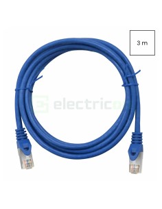 Cablu patch - cablu retea - internet tip Cat 6A ecranat LS0H albastru 3m - Schrack H6GMB03K0B