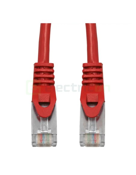 Cablu patch - cablu retea - internet tip Cat 6A ecranat LS0H roșu 3m - Schrack H6GMR03K0R