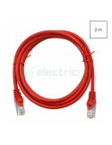 Cablu patch - cablu retea - internet tip Cat 6A ecranat LS0H roșu 2m - Schrack H6GMR02K0R