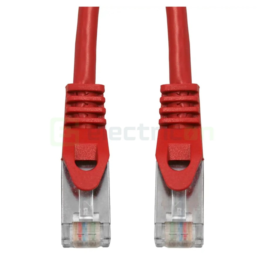 Cablu patch - cablu retea - internet tip Cat 6A ecranat LS0H roșu 1m - Schrack H6GMR01K0R