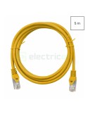 Cablu patch - cablu retea - internet tip Cat 6A ecranat LS0H galben 5m - Schrack H6GMY05K0Y