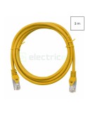 Cablu patch - cablu retea - internet tip Cat 6A ecranat LS0H galben 3m - Schrack H6GMY03K0Y