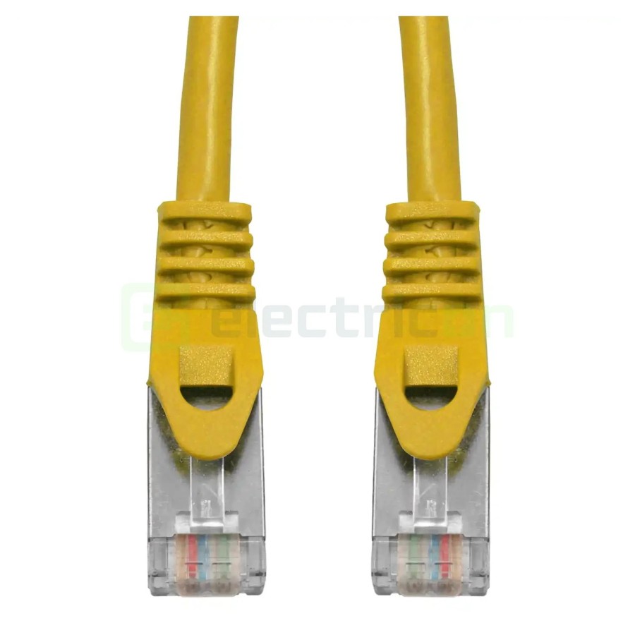 Cablu patch - cablu retea - internet tip Cat 6A ecranat LS0H galben 1m - Schrack H6GMY01K0Y