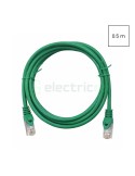 Cablu patch - cablu retea - internet tip Cat 6A ecranat LS0H verde 0.5m - Schrack H6GMU00K5U
