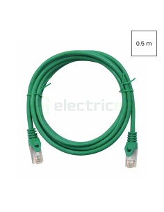Cablu patch - cablu retea - internet tip Cat 6A ecranat LS0H verde 0.5m - Schrack H6GMU00K5U