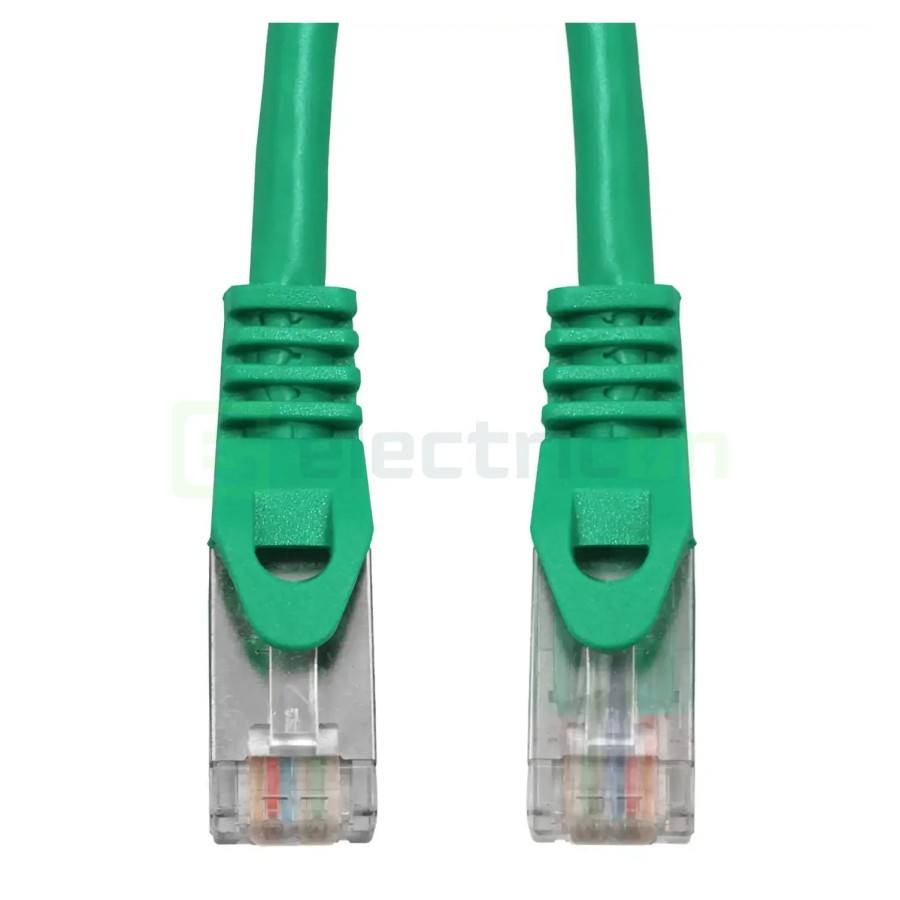 Cablu patch - cablu retea - internet tip Cat 6A ecranat LS0H verde 0.5m - Schrack H6GMU00K5U