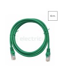 Cablu patch - cablu retea - internet tip Cat 6A ecranat LS0H verde 10m - Schrack H6GMU10K0U