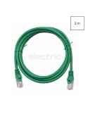 Cablu patch - cablu retea - internet tip Cat 6A ecranat LS0H verde 2m - Schrack H6GMU02K0U