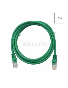 Cablu patch - cablu retea - internet tip Cat 6A ecranat LS0H verde 2m - Schrack H6GMU02K0U