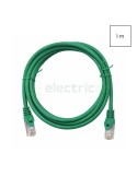 Cablu patch - cablu retea - internet tip Cat 6A ecranat LS0H verde 1m - Schrack H6GMU01K0U