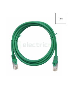 Cablu patch - cablu retea - internet tip Cat 6A ecranat LS0H verde 1m - Schrack H6GMU01K0U
