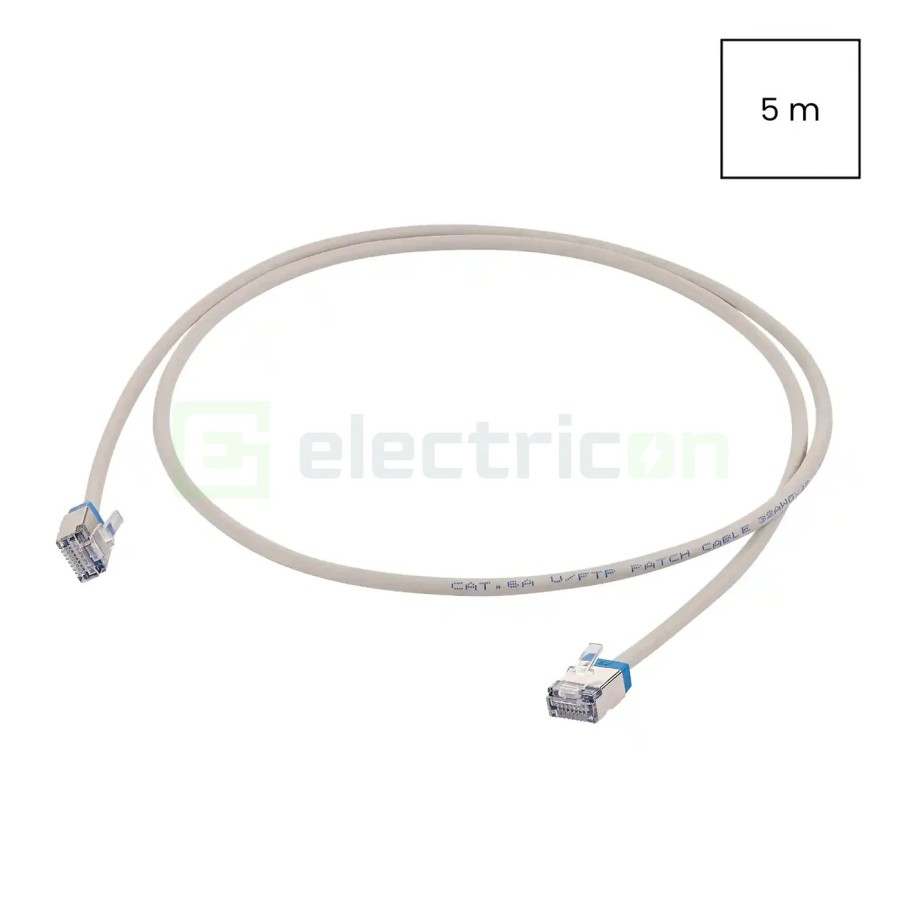 Cablu patch - cablu retea - internet tip Cat 6A SLIM U/FTP LSOH 5m - Schrack H6GYG05K0B
