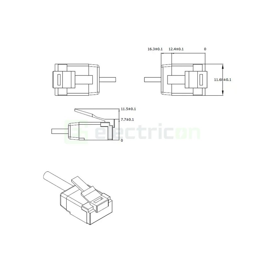 Cablu patch - cablu retea - internet tip Cat 6A SLIM U/FTP LSOH 5m - Schrack H6GYG05K0B