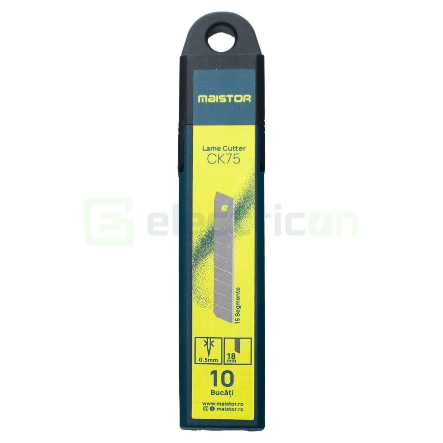 Set lame cutter CK75 18mm , 10 bucăți - Maistor 119MSTLCK75S