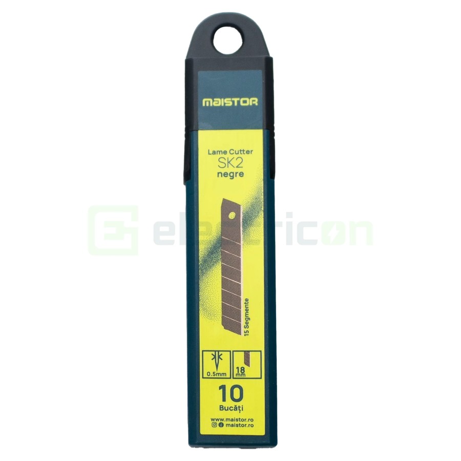 Set lame cutter SK2 18mm , 10 bucăți - Maistor 119MSTLSK2BL