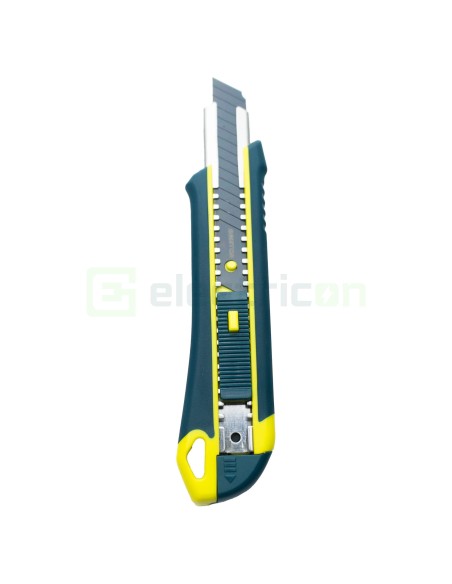 Cutter universal cu lamă SK2CR 18 mm negru cu rezervă de 2 lame inclusă  - Maistor 119MSTCSK2CR