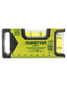 Nivelă de buzunar cu 2 bule - 100 mm - Maistor 119MSTNB1100