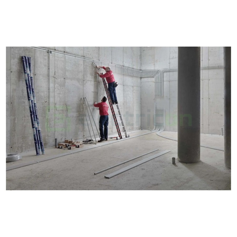 Copex - tub flexibil - cu fir tragere - Ø16 mm - 100 metri - 750N - ignifug, gri - Kouvidis Mediflex Plus ISR 2087016