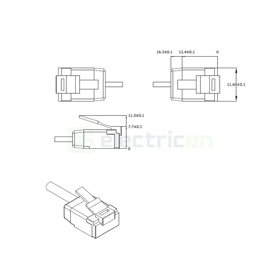 Cablu patch - cablu retea - internet tip Cat 6A SLIM U/FTP LSOH 1m - Schrack H6GYG01K0B