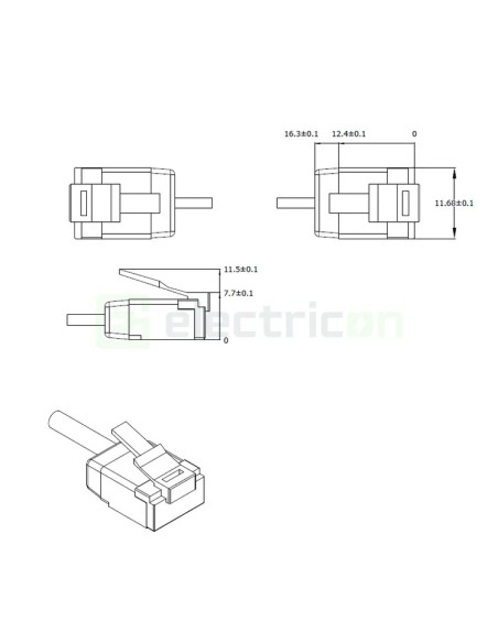Cablu patch - cablu retea - internet tip Cat 6A SLIM U/FTP LSOH 1m - Schrack H6GYG01K0B