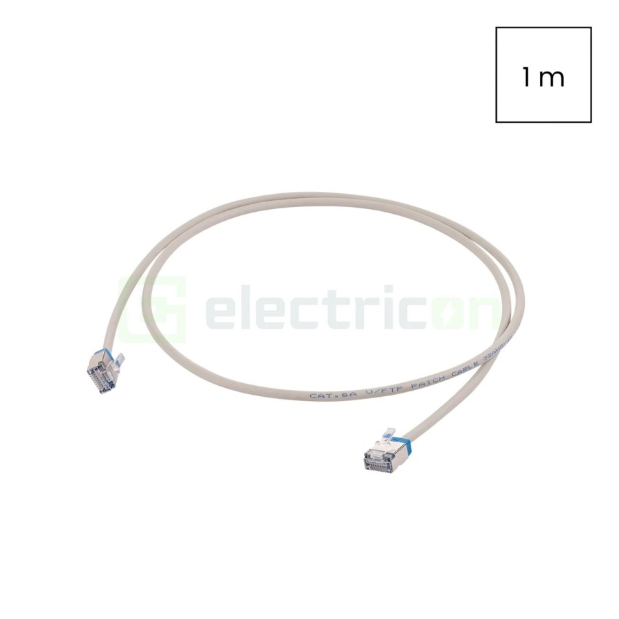 Cablu patch - cablu retea - internet tip Cat 6A SLIM U/FTP LSOH 1m - Schrack H6GYG01K0B