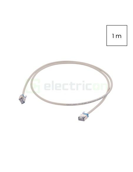 Cablu patch - cablu retea - internet tip Cat 6A SLIM U/FTP LSOH 1m - Schrack H6GYG01K0B