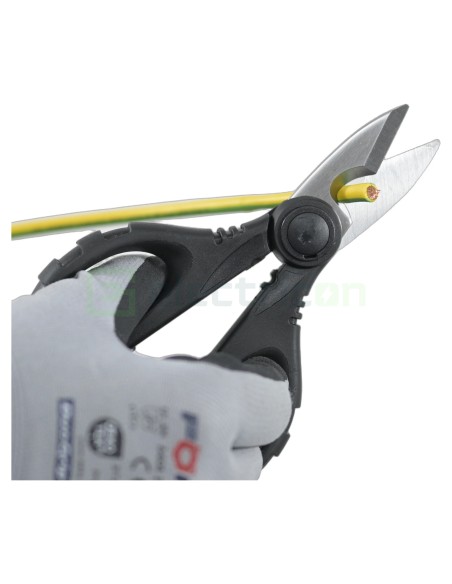 Foarfecă cu Teacă pentru Electricieni – Tăiere, Dezizolare și Sertizare Ferule 0,5–6mm² - Electricon XL TMD10100025