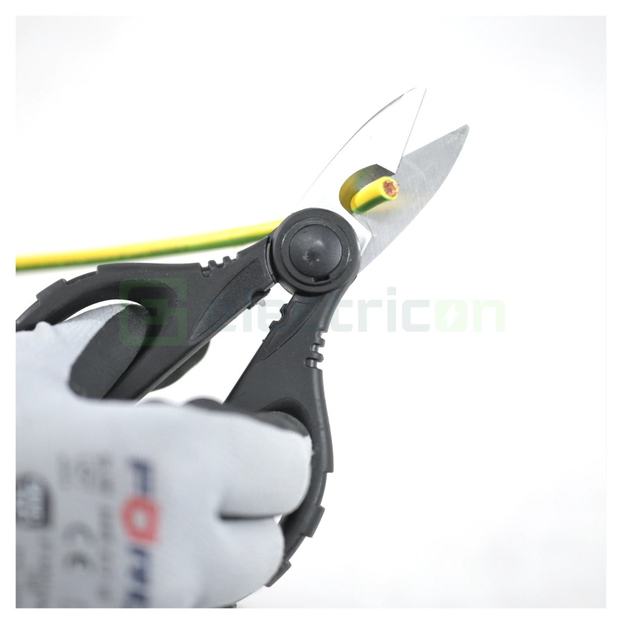 Foarfecă cu Teacă pentru Electricieni – Tăiere, Dezizolare și Sertizare Ferule 0,5–6mm² - Electricon XL TMD10100025