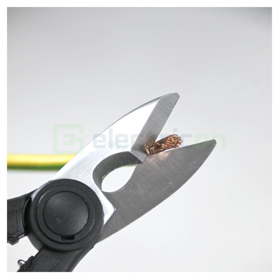 Foarfecă cu Teacă pentru Electricieni – Tăiere, Dezizolare și Sertizare Ferule 0,5–6mm² - Electricon XL TMD10100025