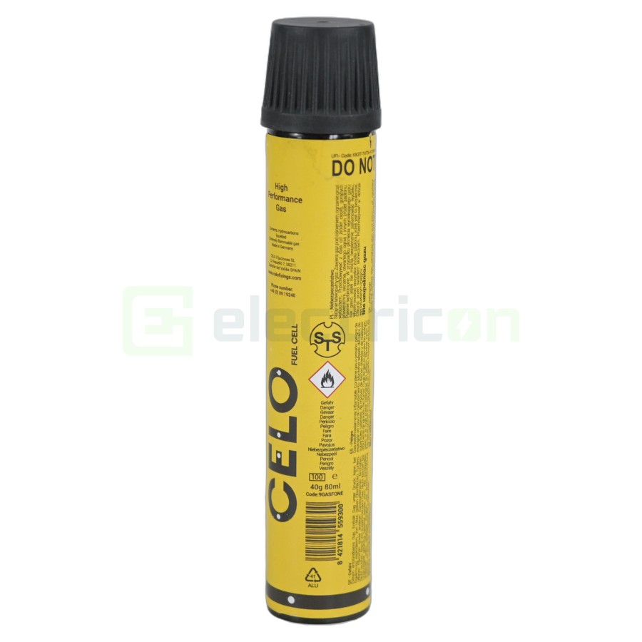Cartuș Gaz CELO 9GASFONE - Autonomie 800 Cuie, 80ml
