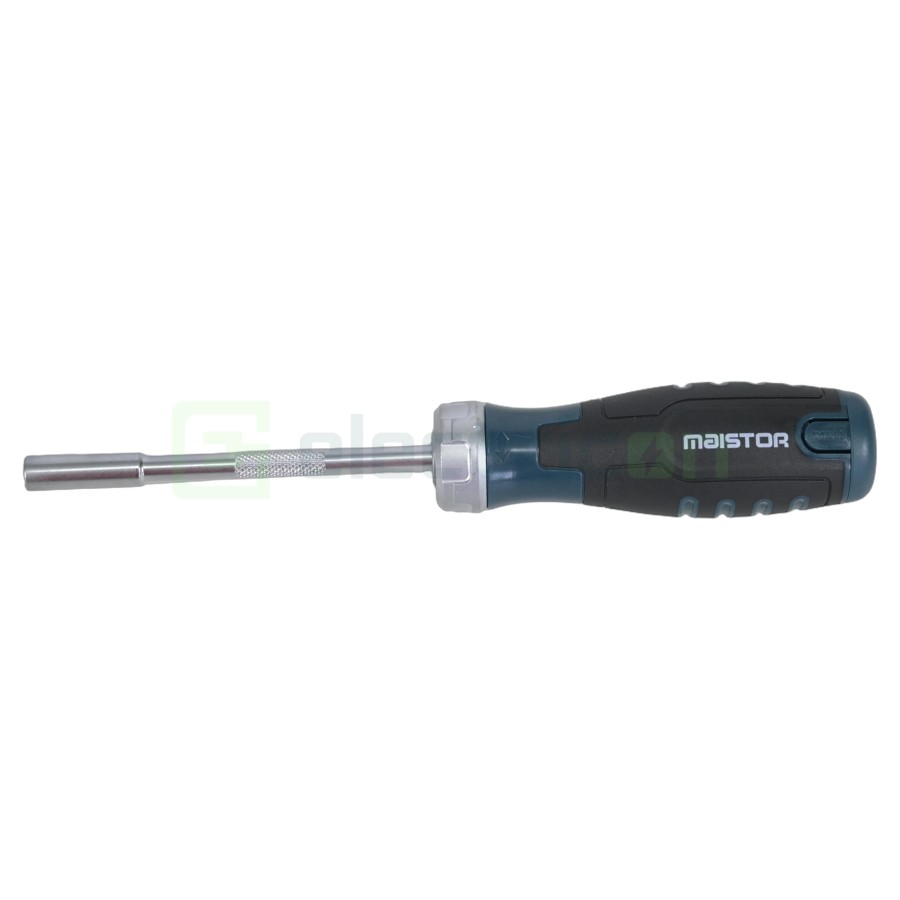 Set șurubelniță cu clichet și 12 accesorii - Maistor 119MSTSRB12