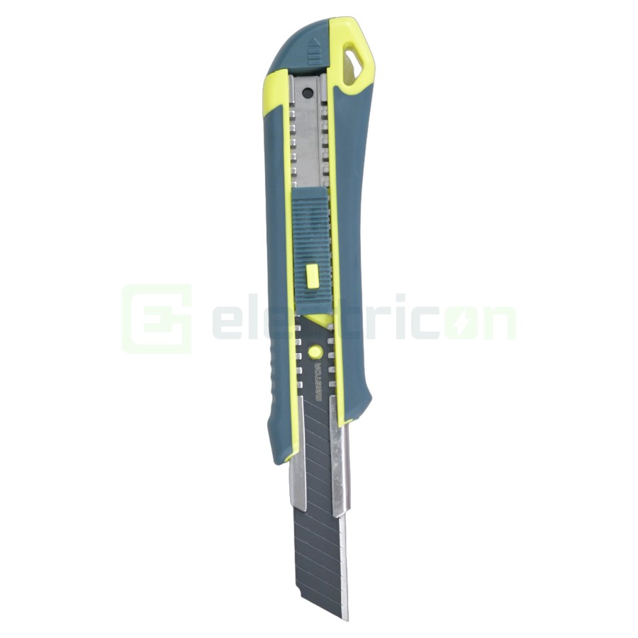 Cutter universal cu lamă SK2CR 18 mm negru cu rezervă de 2 lame inclusă  - Maistor 119MSTCSK2CR