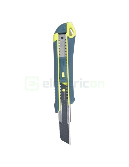 Cutter universal cu lamă SK2CR 18 mm negru cu rezervă de 2 lame inclusă  - Maistor 119MSTCSK2CR