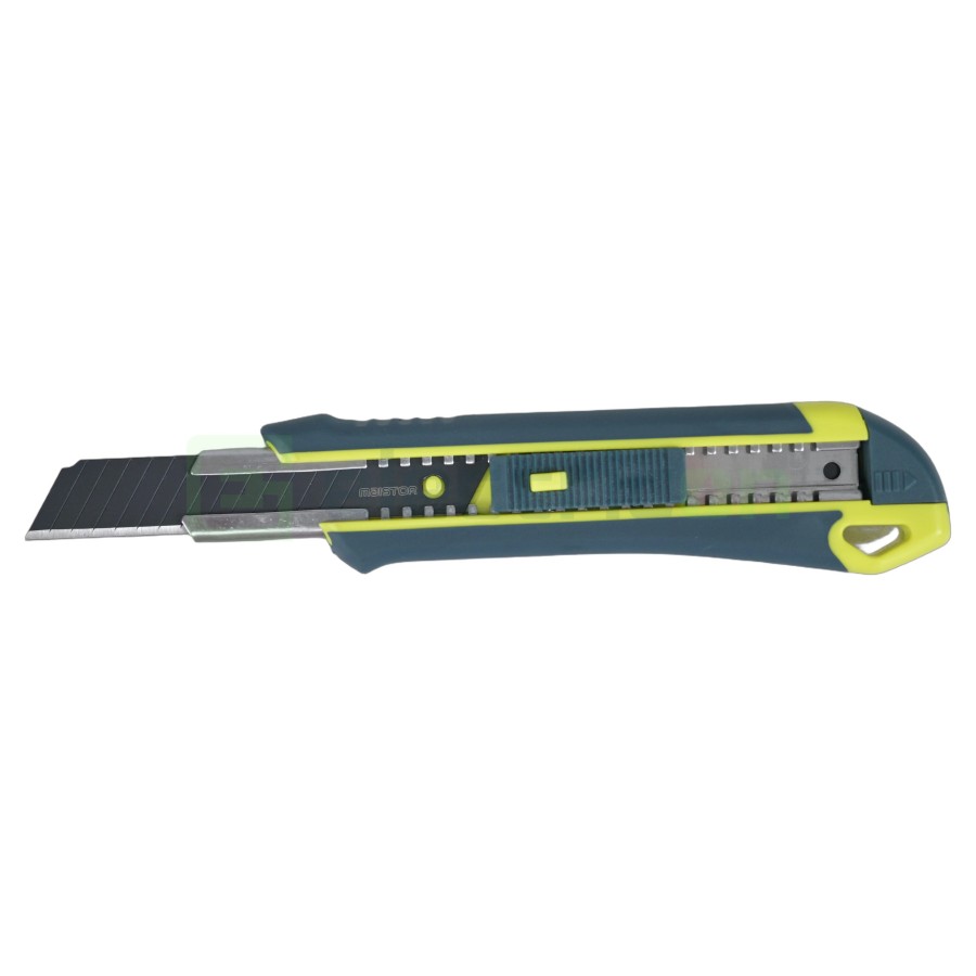 Cutter universal cu lamă SK2CR 18 mm negru cu rezervă de 2 lame inclusă  - Maistor 119MSTCSK2CR