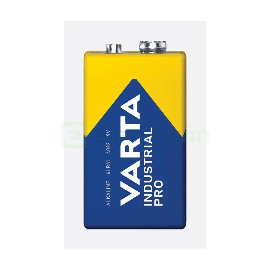 Baterie alcalină - 9V 6LR61 - Varta Industrial Pro