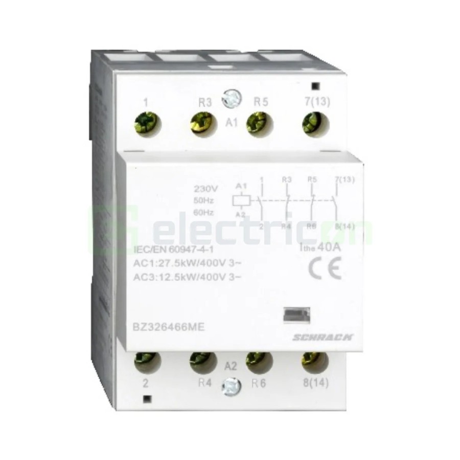 Contactor modular 4P 3M 40A 2ND+2NI 230V Amparo - Schrack BZ326466ME