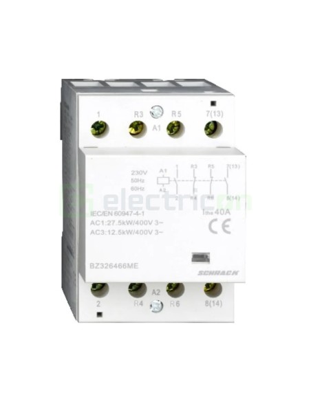 Contactor modular 4P 3M 40A 2ND+2NI 230V Amparo - Schrack BZ326466ME