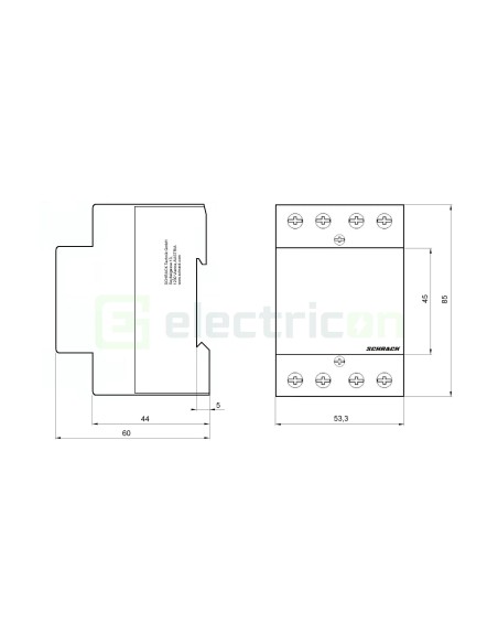 Contactor modular 4P 3M 40A 2ND+2NI 230V Amparo - Schrack BZ326466ME