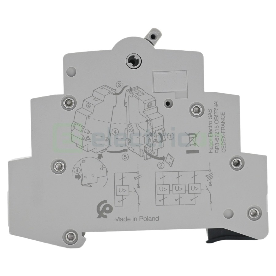 Bobina supratensiune Hager MZ212 230V