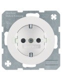 Priză - Schuko - serie R.1/R.3 - alb polar lucios - Berker - 41232089