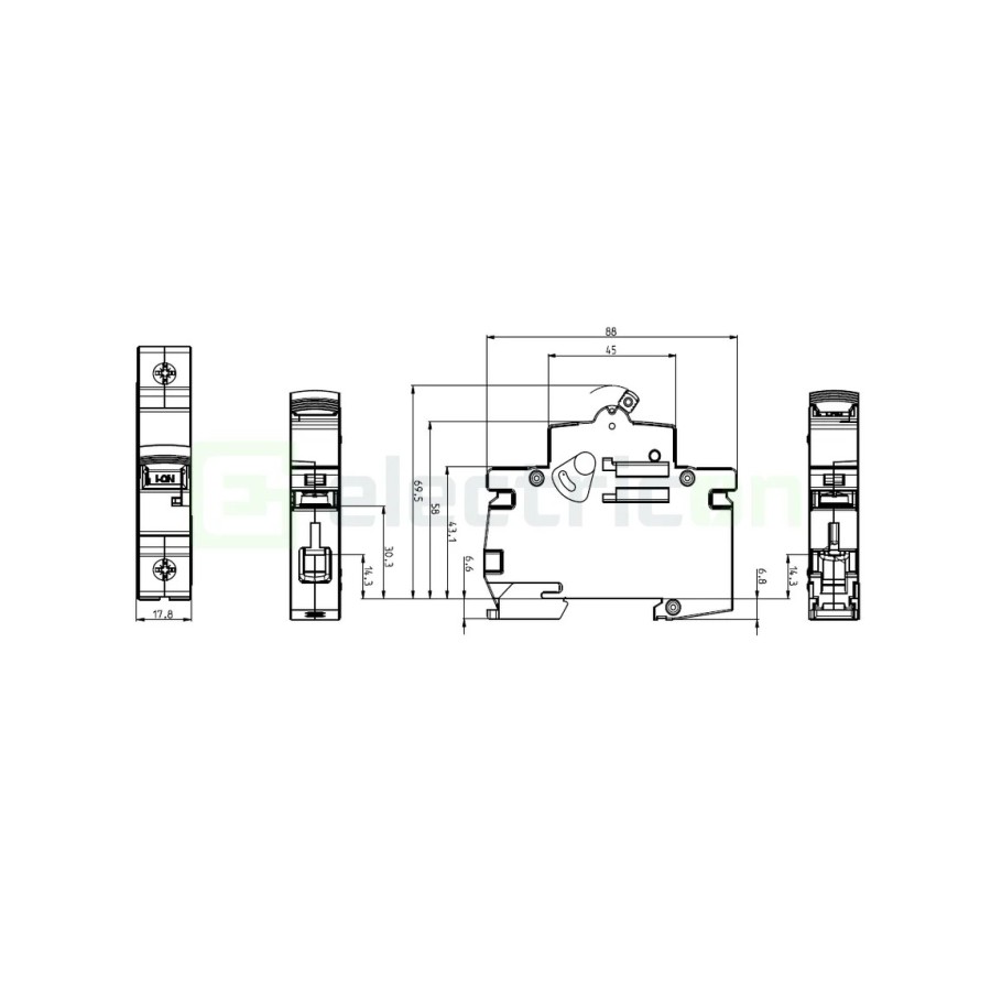 Intrerupator MCB B10A ETI 1P