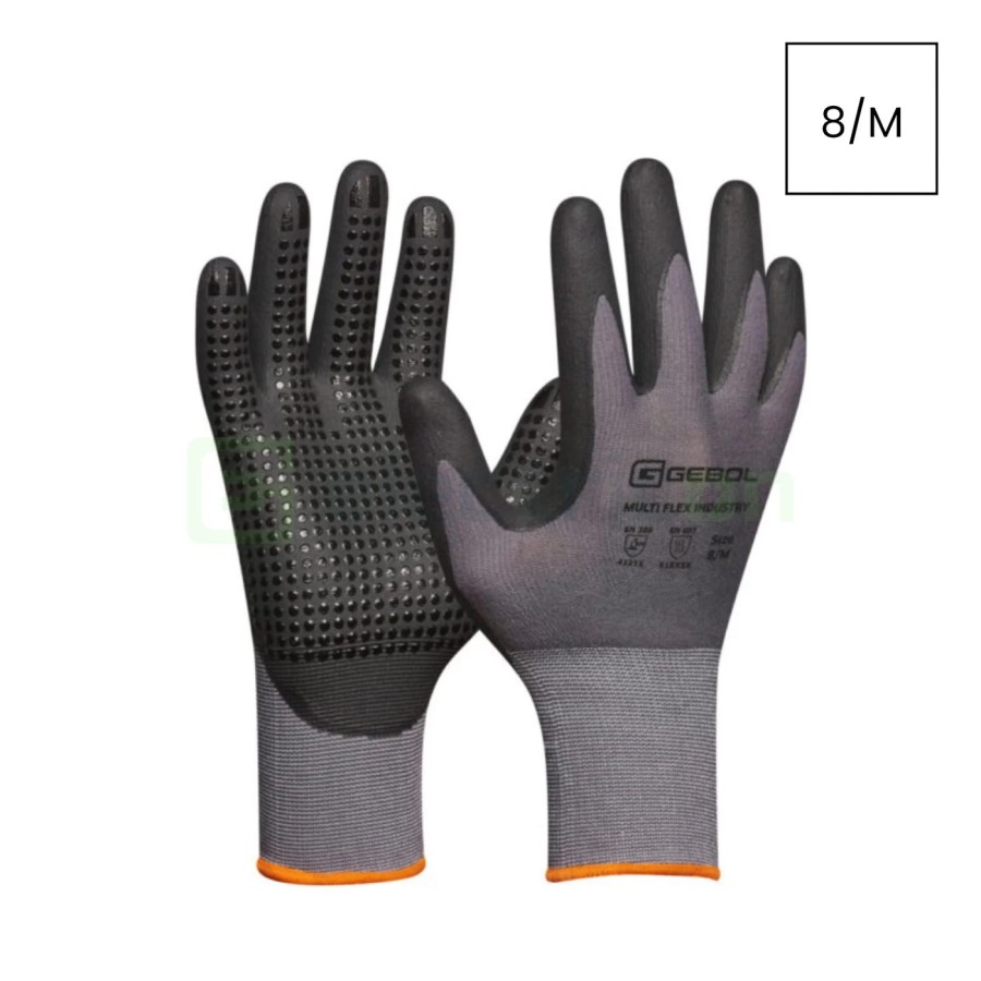 Mănuși de lucru - poliester spumă nitril cu picouri 8/M - Gebol 709475_8