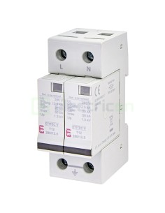 Descarcător supratensiune - SPD - Tip 1+2 1P+N broșabil cu semnalizare 280VAC 20kA TN-S 2M - ETI 002442902