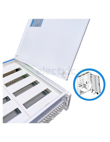 Tablou electric metalic, 144 module, 6X24, aplicat, Hager, Univers, IP44, Hager, FWB62S - Electricon.ro