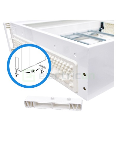Tablou electric metalic, 144 module, 6X24, aplicat, Hager, Univers, IP44, Hager, FWB62S - Electricon.ro