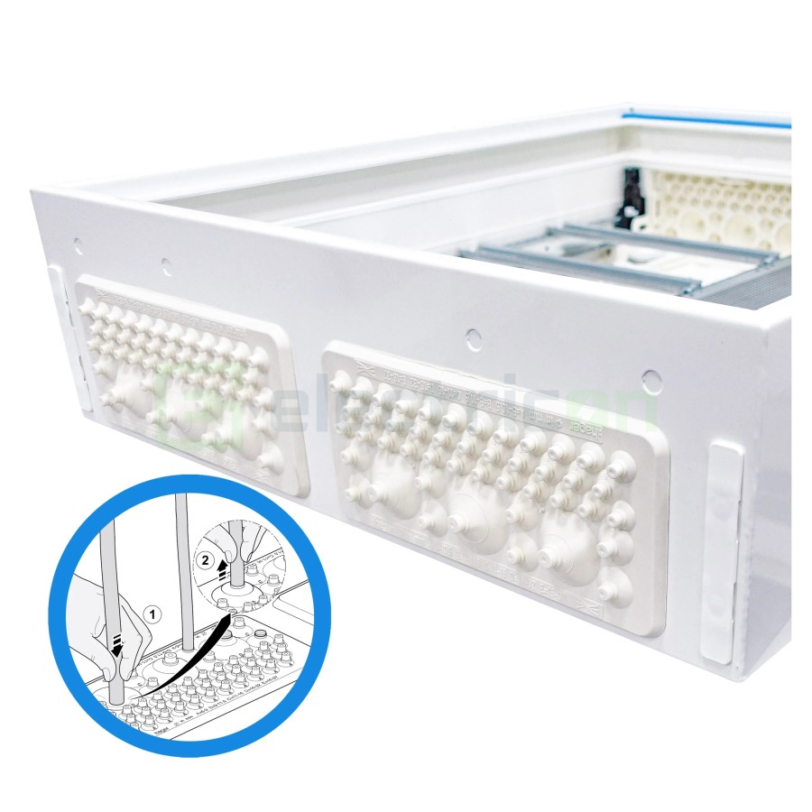 Tablou electric metalic, 144 module, 6X24, aplicat, Hager, Univers, IP44, Hager, FWB62S - Electricon.ro