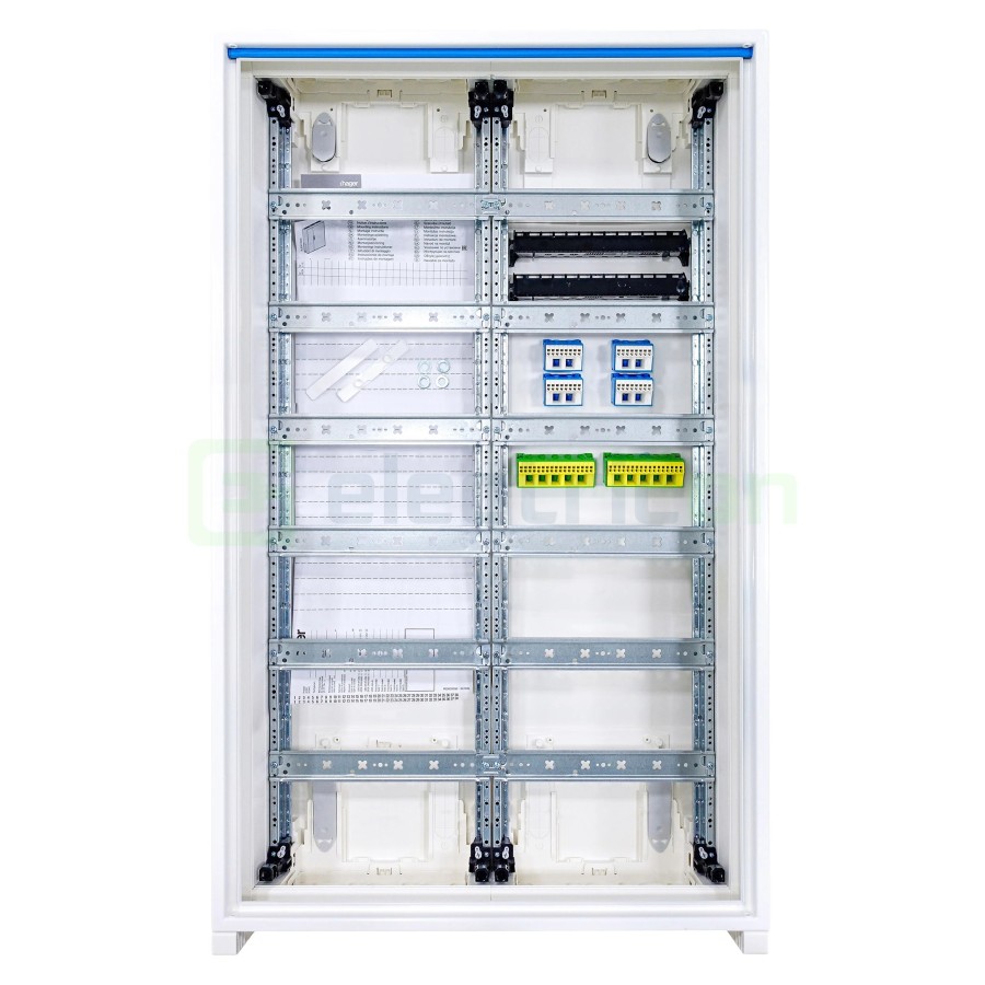 Tablou electric metalic, 144 module, 6X24, aplicat, Hager, Univers, IP44, Hager, FWB62S - Electricon.ro