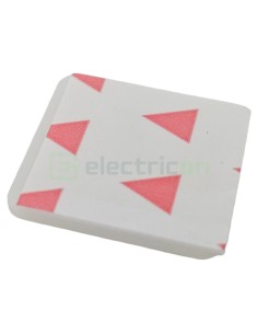 Talpă - cu autoadeziv - 28,5x28,5 mm - pentru prindere cablu - alb - Scame 839.39/100 2