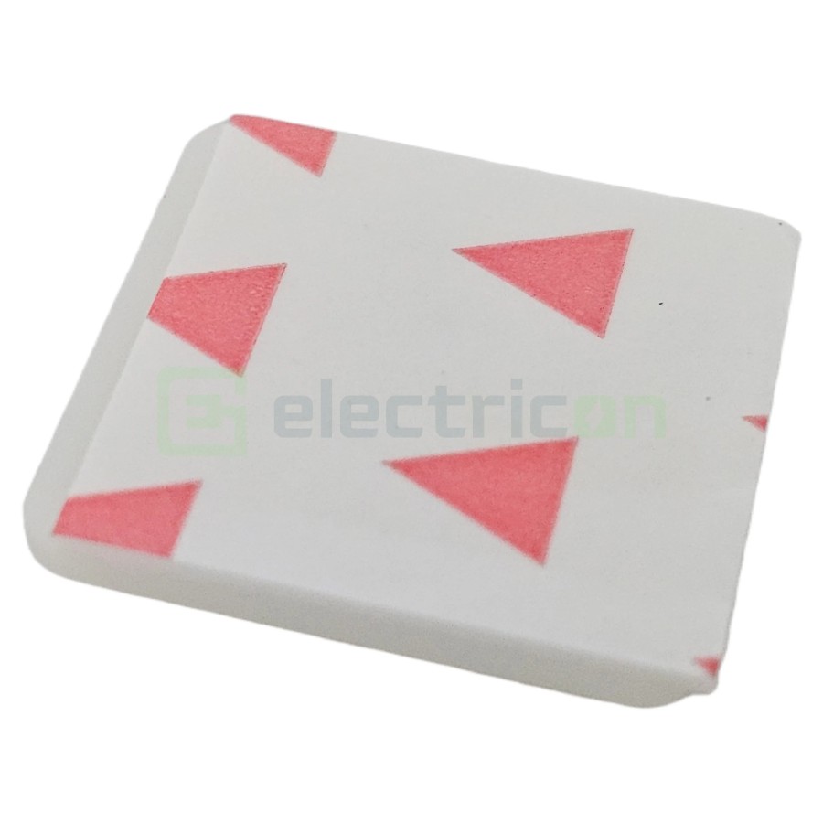 Talpă - cu autoadeziv - 28,5x28,5 mm - pentru prindere cablu - alb - Scame 839.39/100